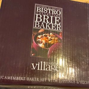 Brie Baker Brand New With Toppings and Recipes!